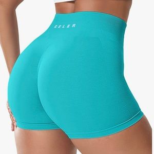 Celer Scrunch Short Tidal Waves Blue S